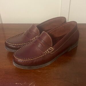 Decoys by Auditions brand Brown Leather Loafers Women 8 leather made in Brazil